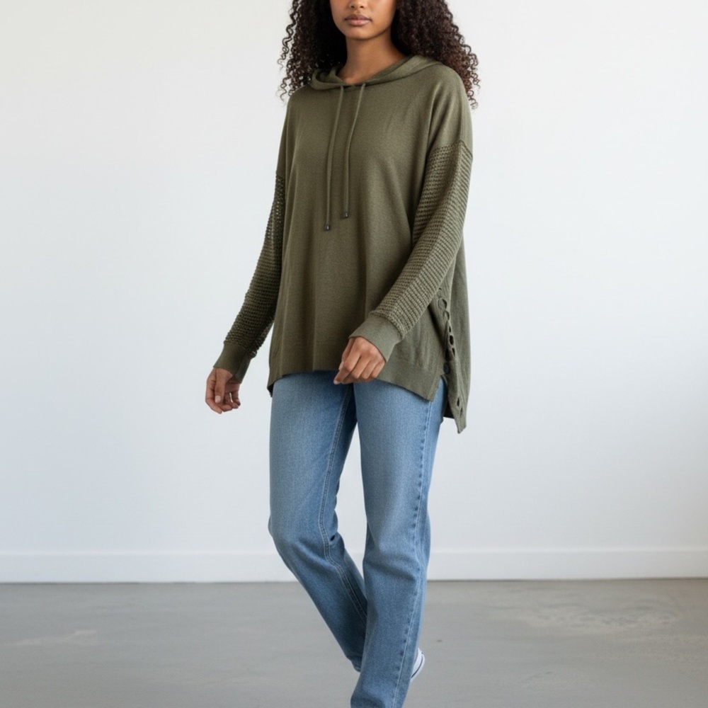 Elegant Olive Women's Cowl Neck Sweater